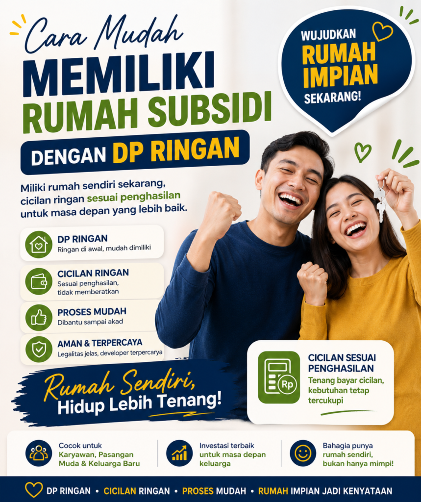 Miliki rumah subsidi yang cicilan ringan