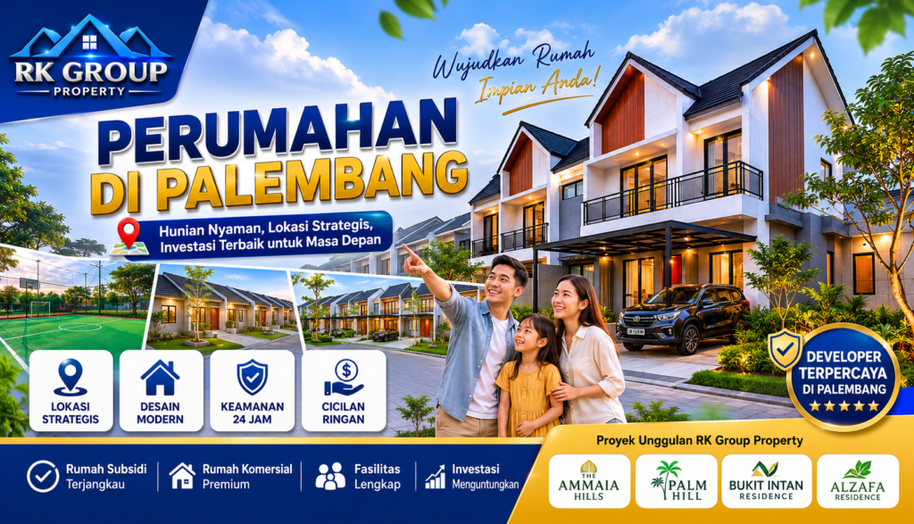 Perumahan subsidi di Palembang oleh RK Group Property