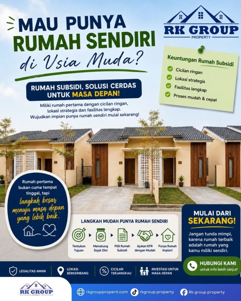 Punya rumah sendiri tips bersama Rk Group Property