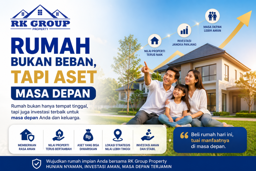 Rumah bukan beban tapi aset masa depan